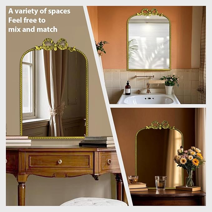 Baroque Decorative Mirror, European-Style Retro Gold Style Baroque Wall Hanging - Image 4