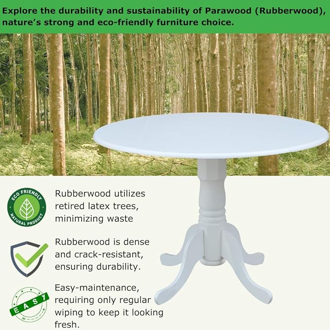 IC International Concepts, Solid Real Wood, Sturdy Parawood - Image 4