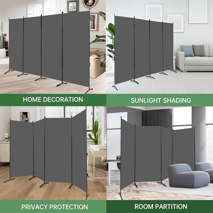 YASRKML Room Divider Folding Privacy Screens, Portable Room Divider Panel 4 - Image 6