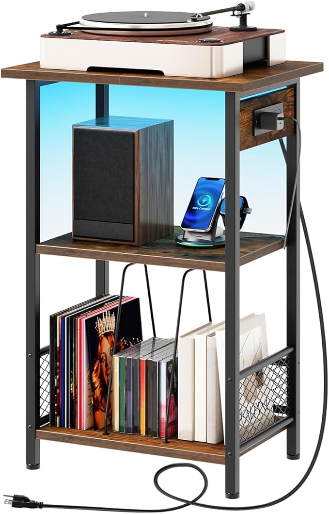 HOOBRO Record Player Stand by HOOBRO