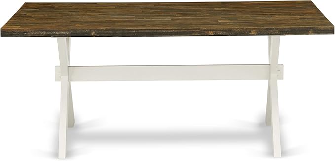 East West Furniture X077VE005-7 7 Piece Dining Table Set Consist of a Rectangle - Image 6