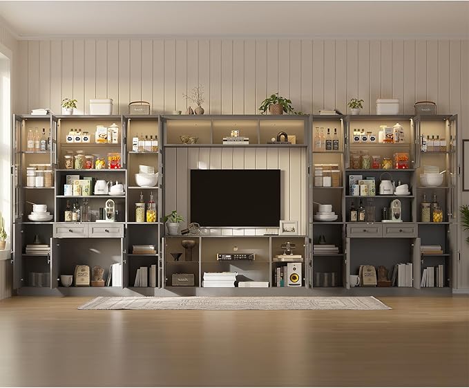 4-Piece Wall Unit TV Stand - Image 2