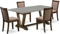 East West Furniture V797MZ748-5 5 Piece Modern Dining Table Set Includes a by EastWestFurniture