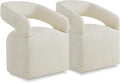 Upholstered Dining Chairs with Casters Easy Assembly Require Modern Barrel by Kislot