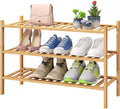 3-Tier Free Standing Shoe Racks, Bamboo Wood Shoe Rack by VIEWCARE