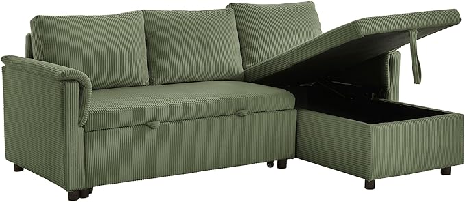 Ball & Cast Reversible Sectional Sofa Couch, L-Shape Sleeper Sofa Bed - Image 15
