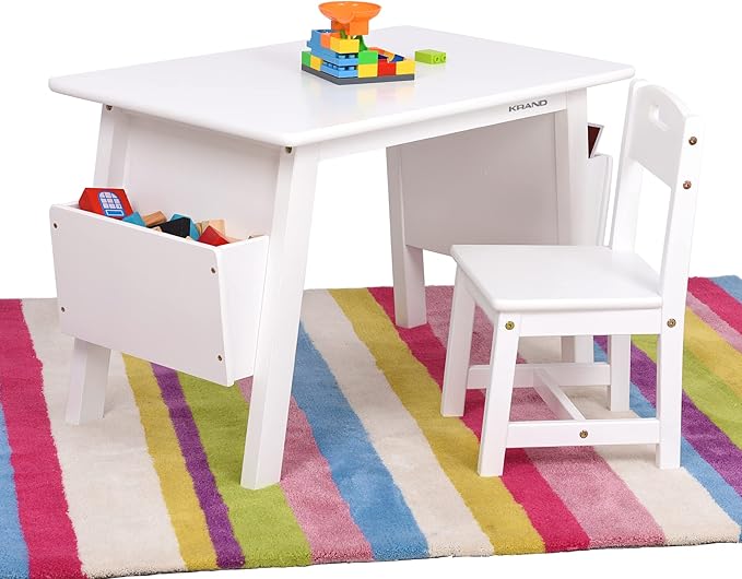 Kids Solid Wood Table and 2 Chair Set - Image 7