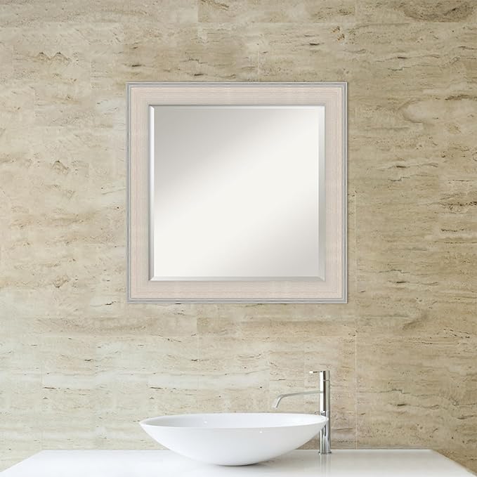 Amanti Art White Bathroom Mirror - Image 6