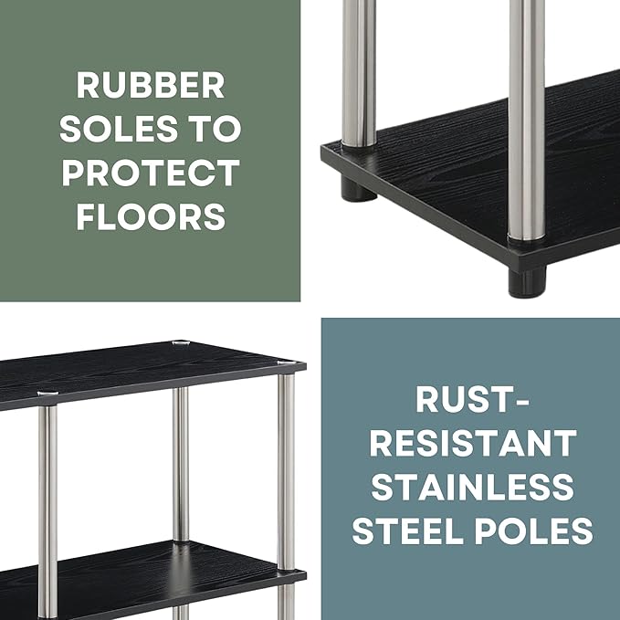 Convenience Concepts Designs2Go No Tools 3 Tier Wide Console Table 42" - Image 9