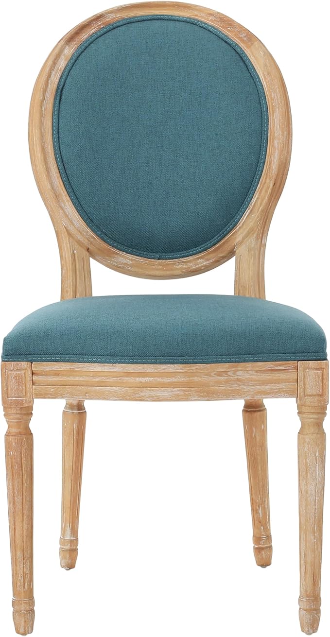 Christopher Knight Home Phinnaeus Fabric Dining Chairs, 2-Pcs Set, Dark Teal - Image 5