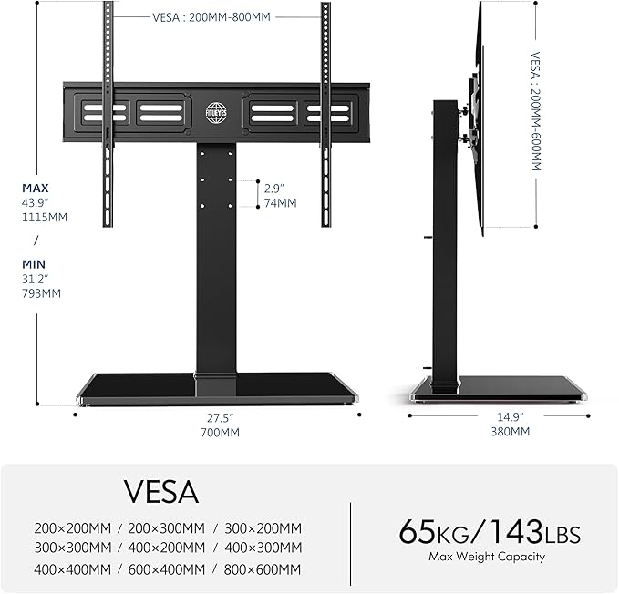 FITUEYES Universal TV Stand - Image 7