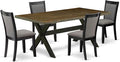 East West Furniture X677MZ650-5 5 Piece Dining Room Set Includes a Rectangle by EastWestFurniture