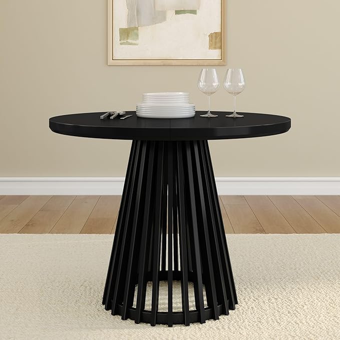 Plank+Beam Lido Round Dining Table, Minimalist Kitchen Table - Image 2