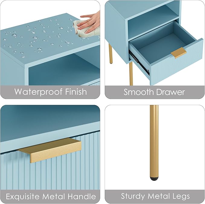 Nightstand, Morden Bedside Table - Image 7
