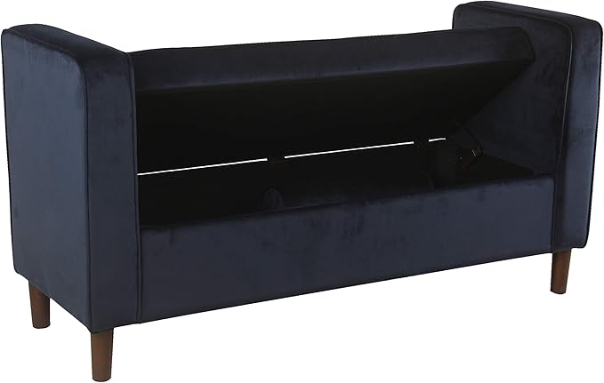 Homepop Home Decor | Upholstered Modern Storage Ottoman Bench - Image 4