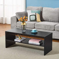 Panana 2-Tier Coffee Table Simple Couch Sofa Side End Table Tea Accent Table by Panana