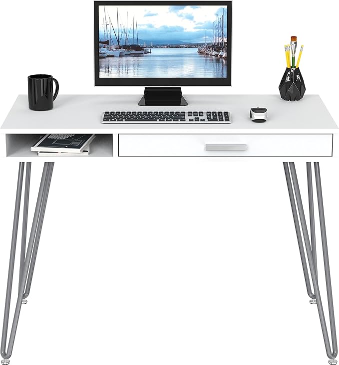 SHW Home Office Computer Hairpin Leg Desk - Image 4