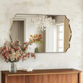 Gold Bathroom Mirror, Curved Mirror in Anti-Rust SUS304, Thin Metal Framed by Mirrorartmirror