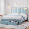 Queen Upholstered LED Bed Frame by JOCOEVOL