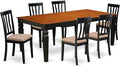 East West Furniture LGAN7-BCH-C 7 Piece Dining Table Set Consist of a Rectangle by EastWestFurniture