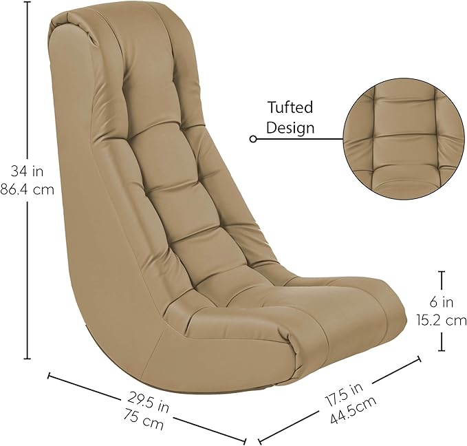 FDP Tufted Floor Rocker for Kids, Teens and Adults; Comfortable, Ergonomic - Image 2