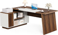 LITTLE TREE 70.5-Inch Executive Desk, Large Home Office Desk by LITTLETREE