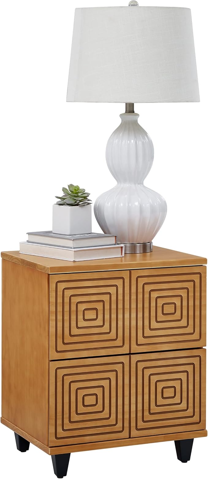 MUSEHOMEINC Wood Nightstand - Image 4