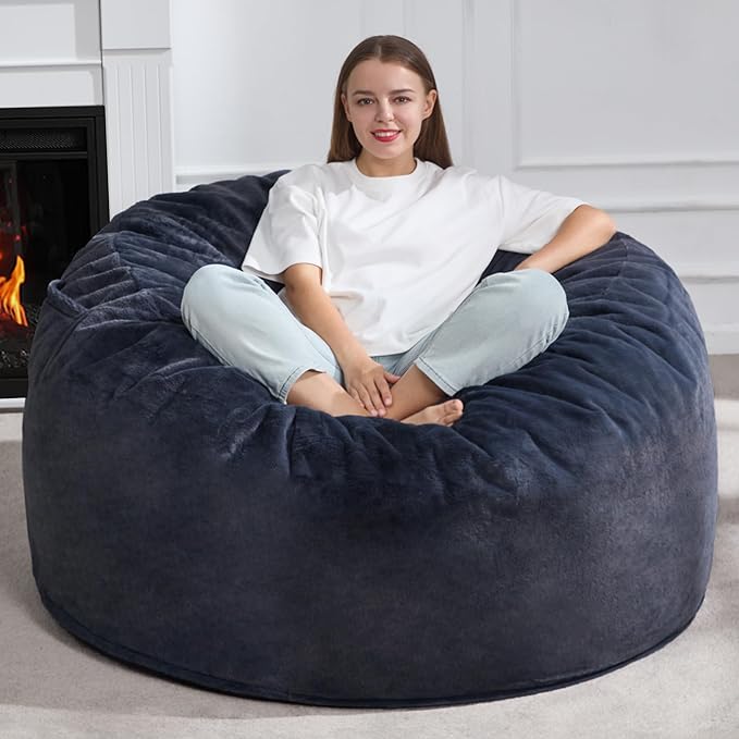 Hobestluk 5ft Bean Bag Chairs for Adults Large Beanbag Chair by YourHomeDeservesMore