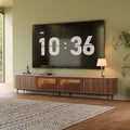 POVISON Fully-Assembled Mid Century Modern Black TV Stand by POVISON