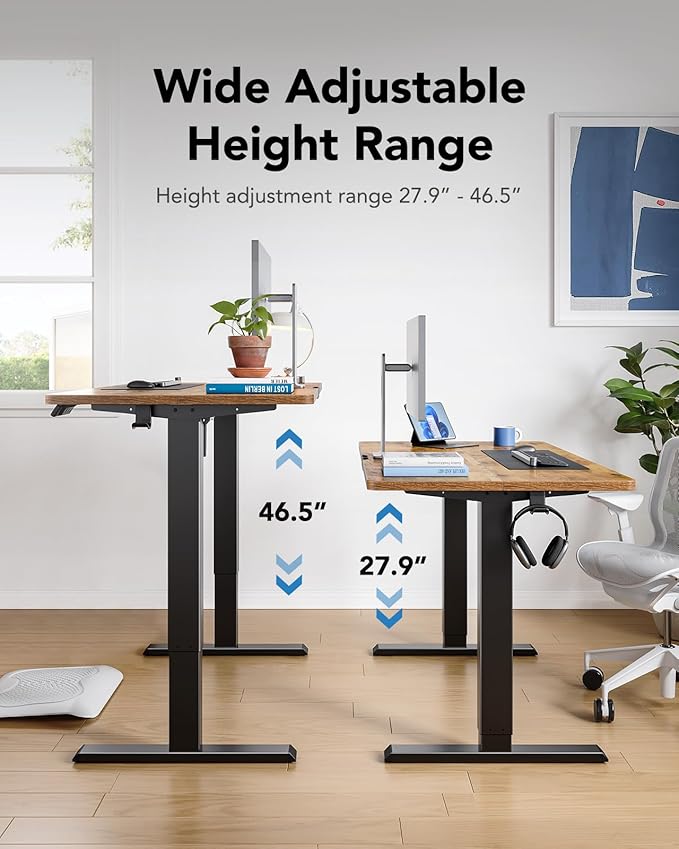HUANUO 40" x 24" Electric Standing Desk Adjustable Height, 4 Memory Height - Image 5
