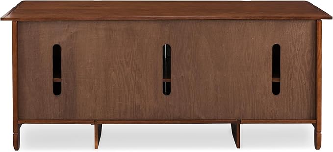 Leick Home 89360 Rustic Oak TV Stand - Image 4