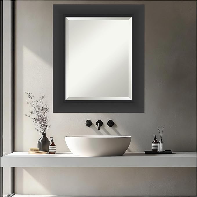 Amanti Art Black Bathroom Mirror - Image 4