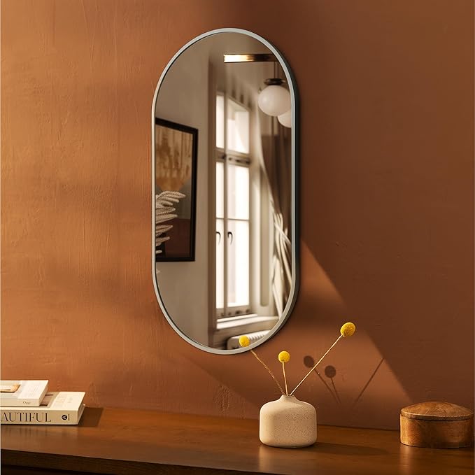 Navaris Oval Wall Mirror - Image 2