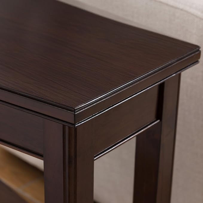 Laurent Solid Wood Recliner Wedge End Side Table - Image 10