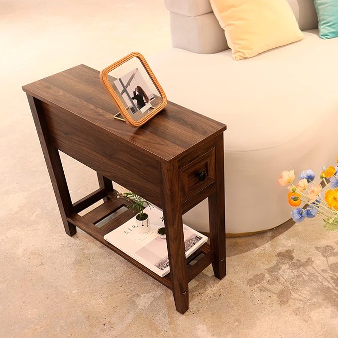 2 Pack Chairside Narrow End Table - Image 5