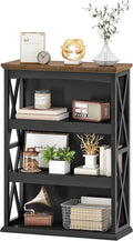 4-Tier Bookcase, 42.9" Floor Standing Organizer Shelf, Corner Book Stand by Choezon
