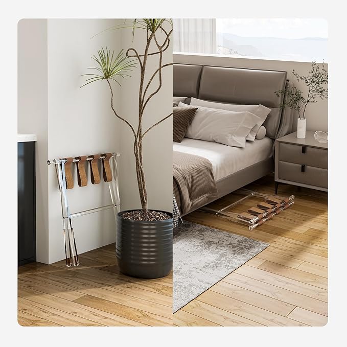 Sumerflos Acrylic Luggage Rack for Guest Room - Image 7