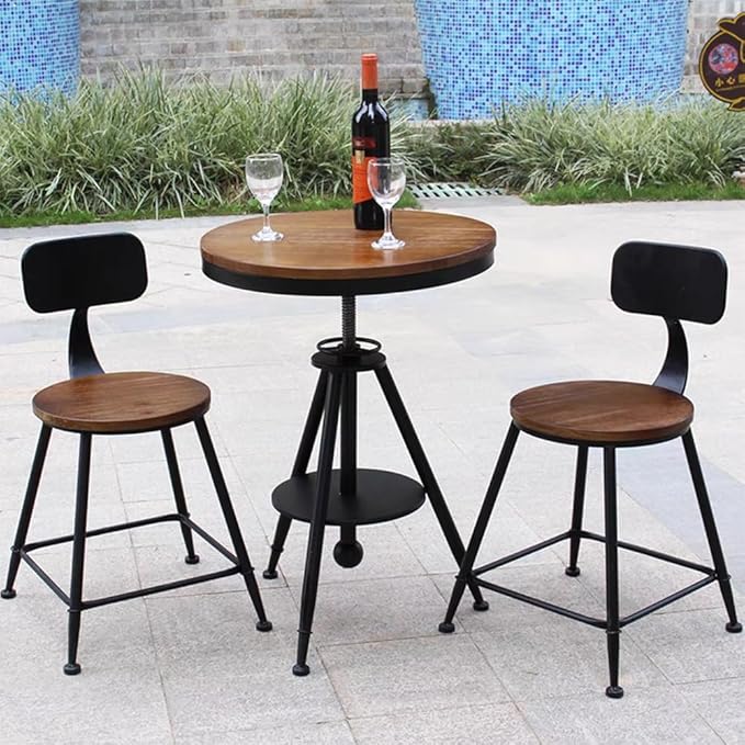 Dia 19.7" Round Pub Table Height Adjustable - Image 9