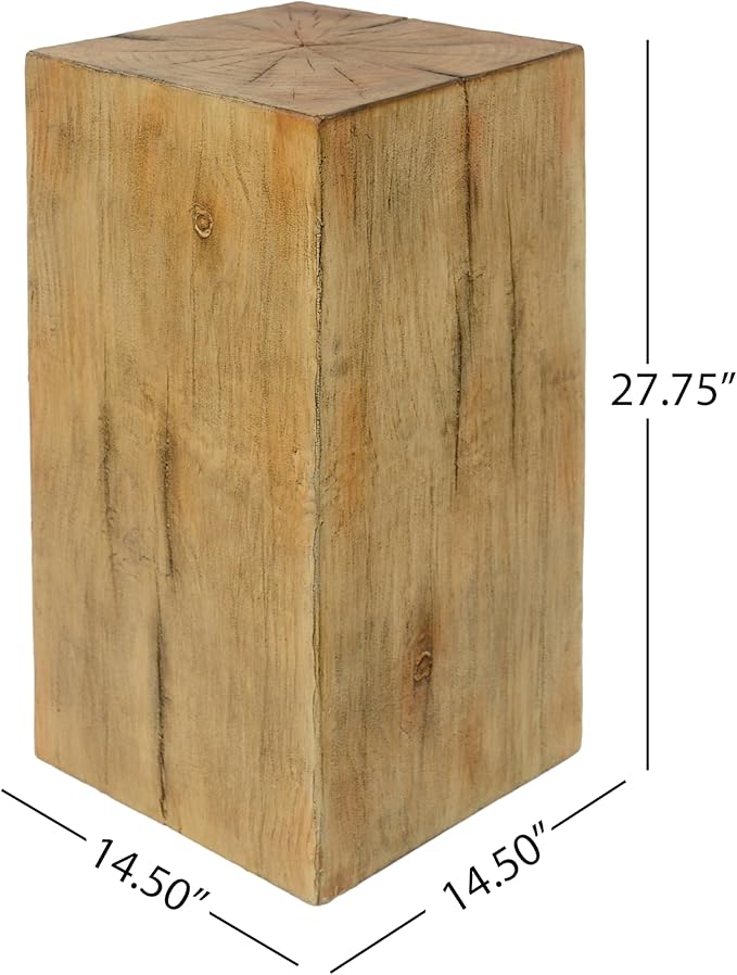 Christopher Knight Home Bard 27.75" Square Living Room Side Table, Wood-Like - Image 2