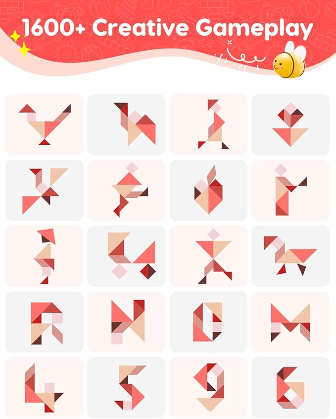 Kids Play Sofa, Tangram Square Puzzles Couch Furniture, Modular Kids Play - Image 4