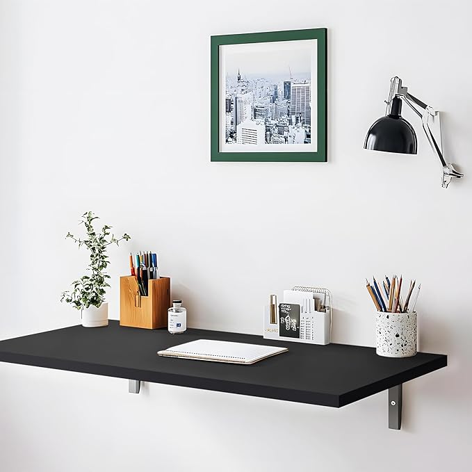 Kaboon 36x20 inch Black Table Top Universal, Solid One-Piece Desktop, - Image 6