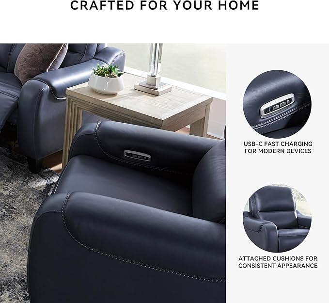 Signature Design by Ashley Mercomatic Contemporary Leather Match Wall Hugger - Image 5