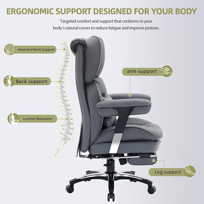 Efomao Big and Tall Office Chair - Image 7