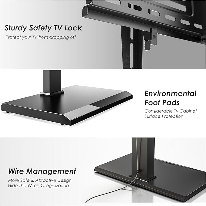 FITUEYES Iron Base Universal Floor TV Stand - Image 7