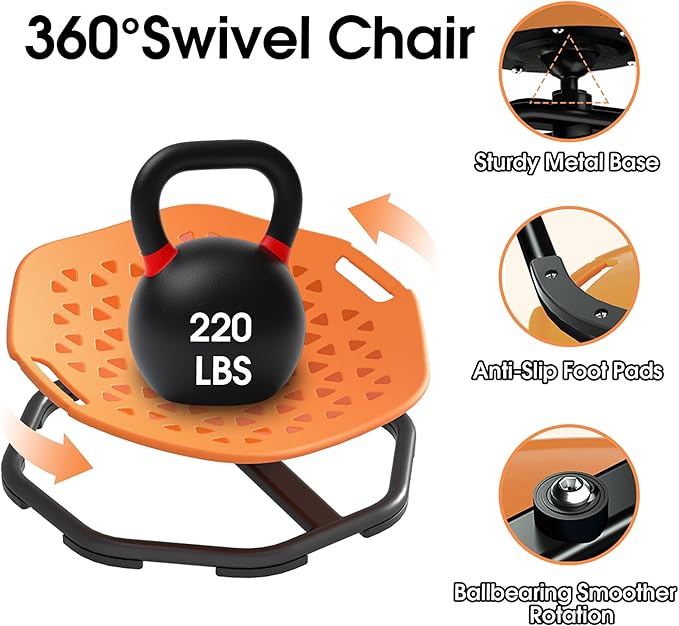 Sensory Spinning Chair for Autistic Kids, Upgraded Swivel Chair for Kids - Image 4