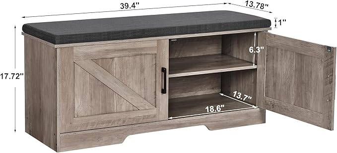 2-Tier Storage Bench, Shoe Bench - Image 3