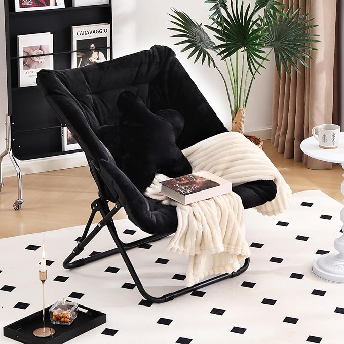 Welnow Comfy Saucer Chair, Oversized Folding Reading Chair - Image 7