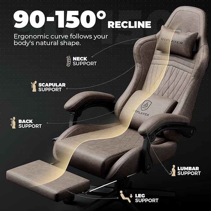 GTPLAYER ACE-PRO Music Gaming Chairs – Built-in Speakers, App Support & - Image 8