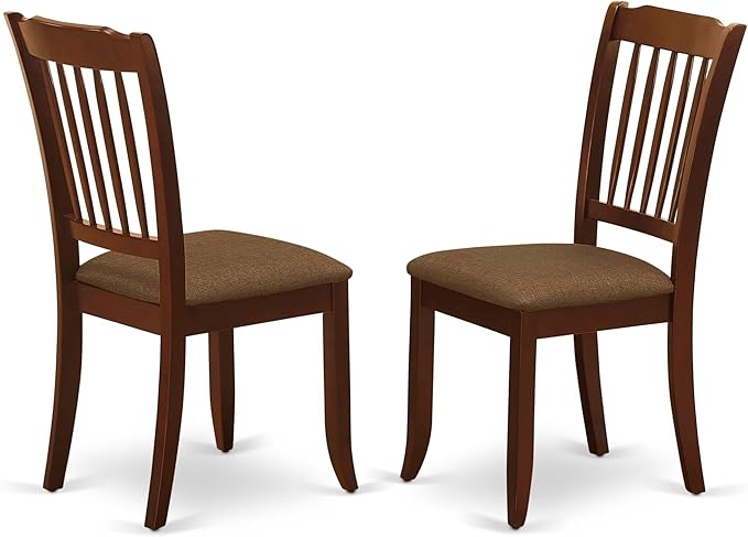 East West Furniture MZDA3-MAH-C 3 Piece Kitchen Table Set - Image 4