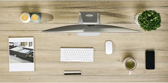 Kaboon Universal Tabletop 45"x20", Solid One-Piece Melamine Table Top, Double - Image 2
